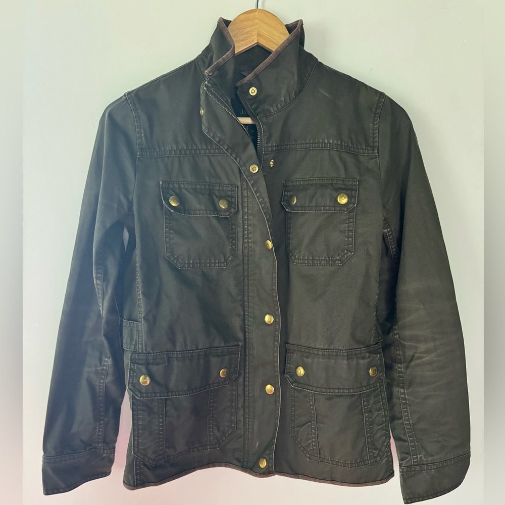 J Crew Dark Olive Field Jacket